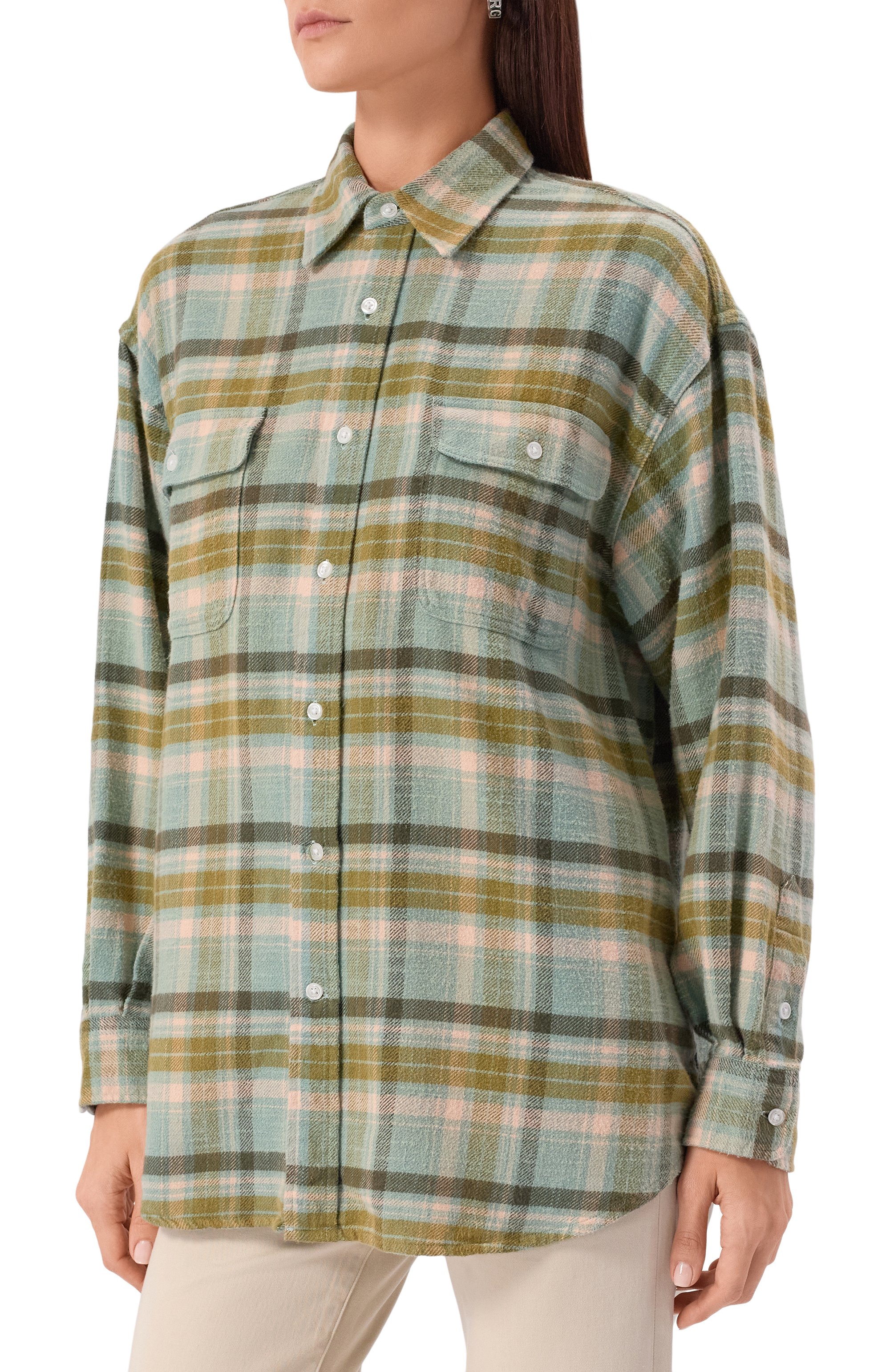 Хлопковая рубашка R13, арт. R13WR415-R559B/W, фото 3