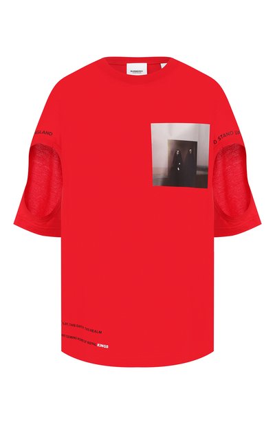 Хлопковая футболка BURBERRY, арт. 8016217, фото 1