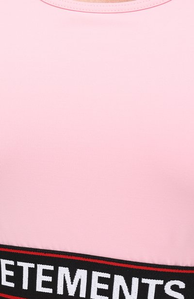 Топ VETEMENTS розового цвета по цене 31100 руб., арт. WE51T0100P 1332/BABY PINK, фото 5 Топ VETEMENTS, арт. WE51T0100P 1332/BABY PINK, фото 5