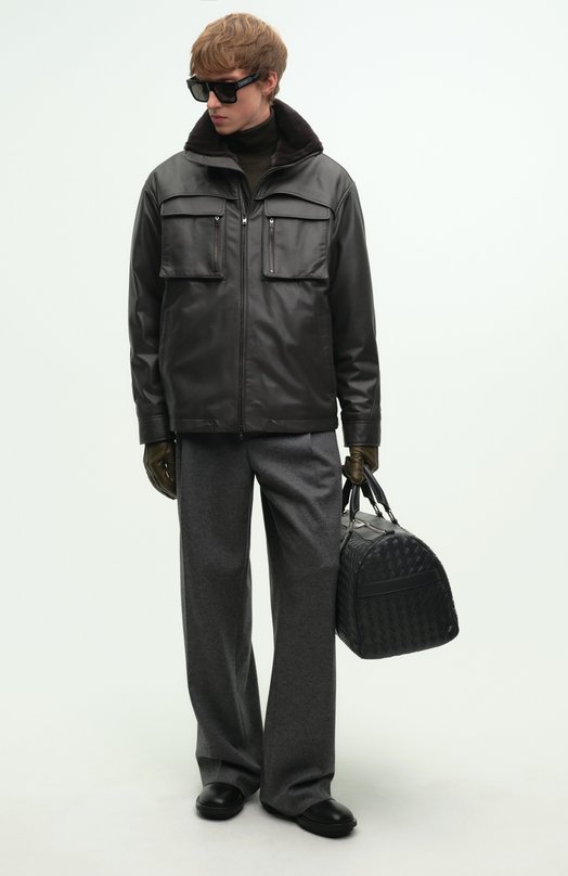 Шерстяные брюки Jil Sander J61KA0040-J40045 Серый  J61KA0040-J40045 Фото 7