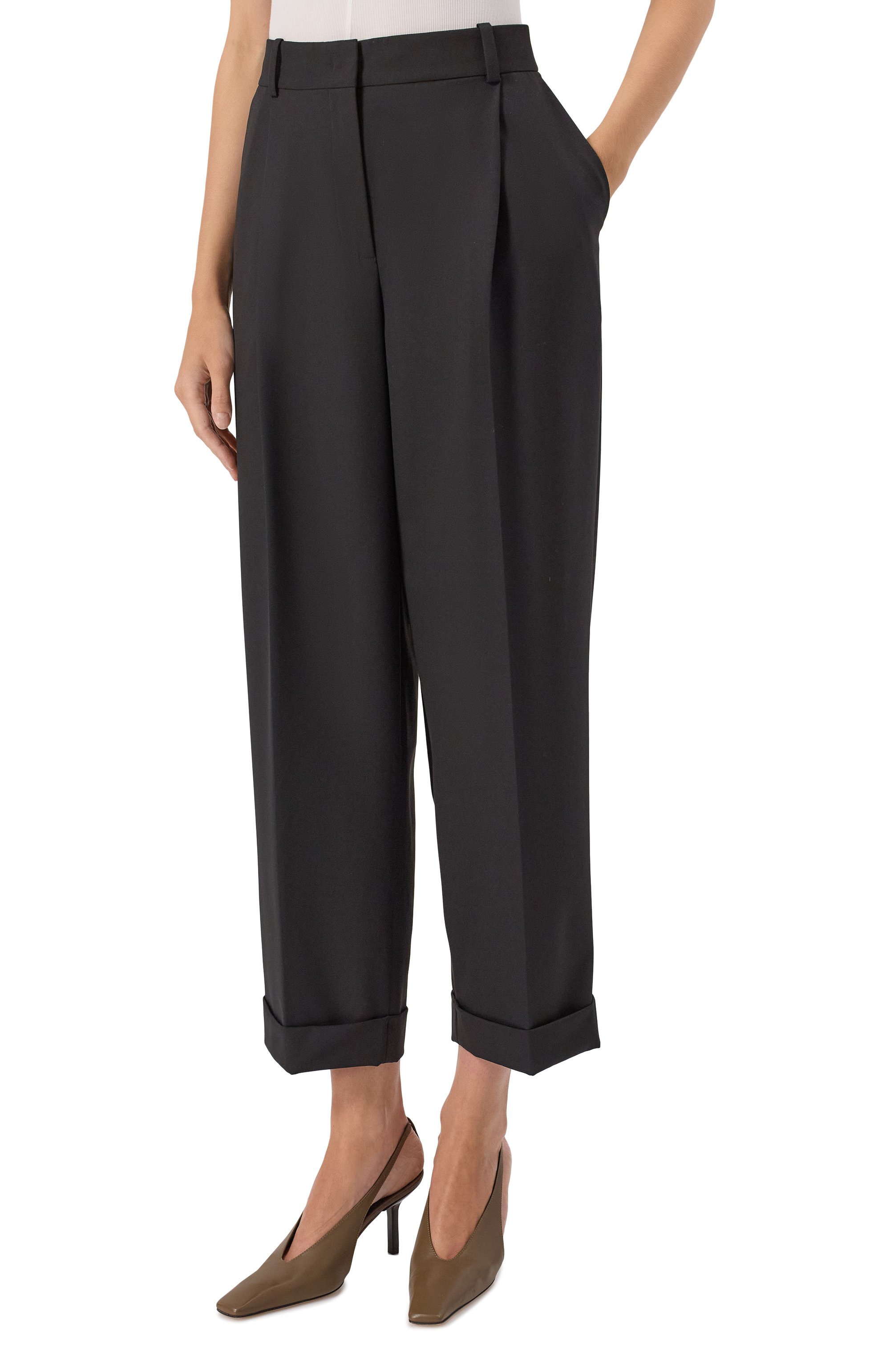 Брюки 12 STOREEZ черного цвета по цене 19000 руб., арт. 124806, фото 3 Брюки 12 STOREEZ, арт. 124806, фото 3