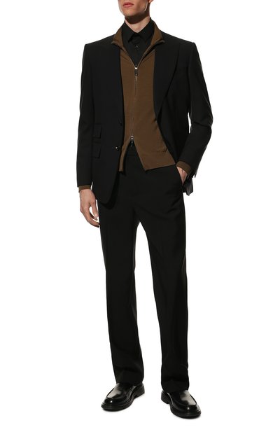 Шерстяной кардиган ZEGNA коричневого цвета по цене 115000 руб., арт. UZM00/157, фото 2 Шерстяной кардиган ZEGNA, арт. UZM00/157, фото 2