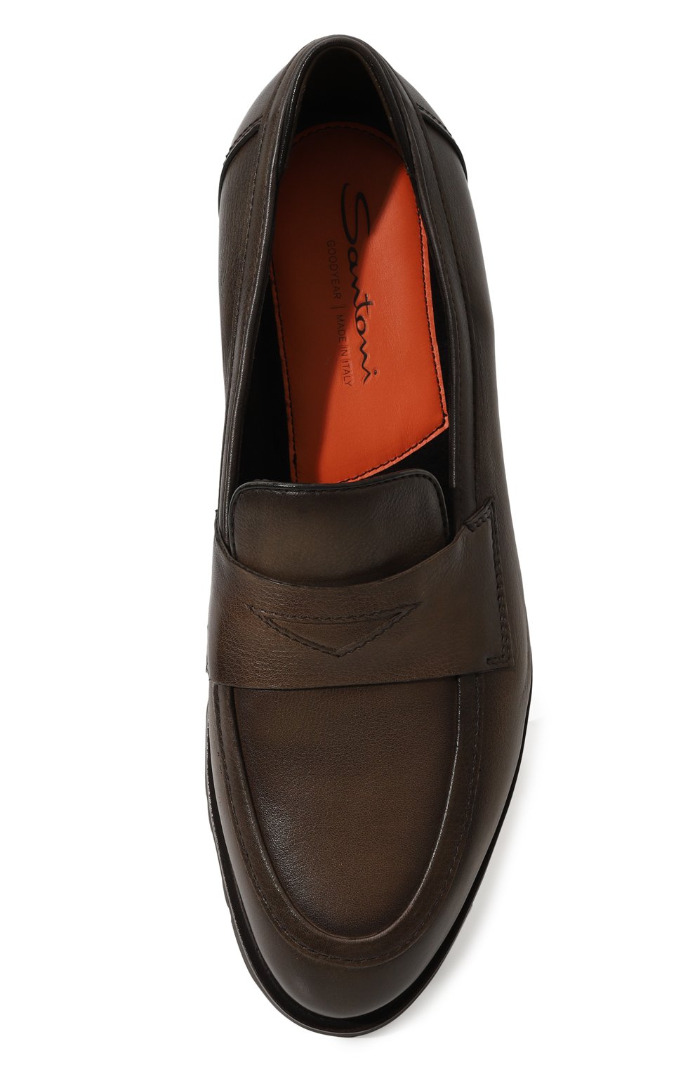 Кожаные пенни-лоферы colin rock SANTONI, арт. MCCG18859SM30GKR, фото 6