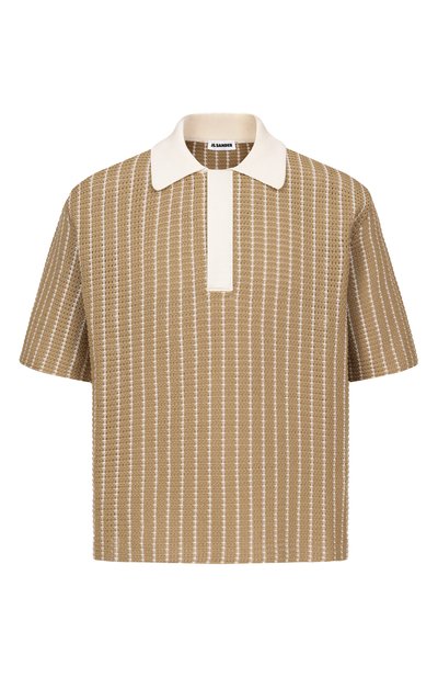 Мужская хлопковое поло JIL SANDER, арт. J22GL0131/J15467