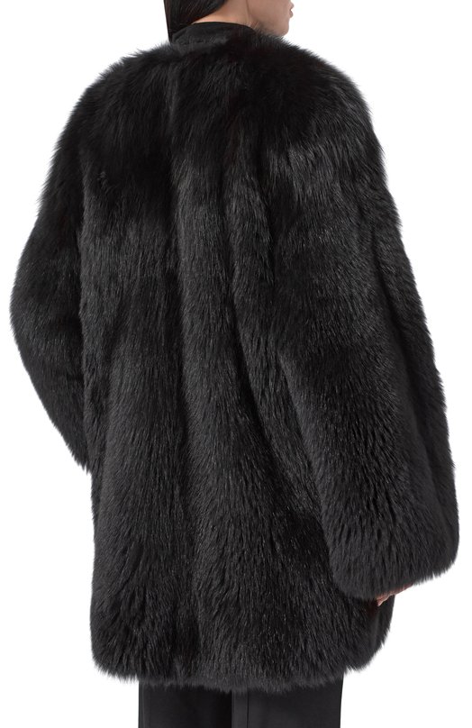 Шуба из лисы Giulia Gurman J3B44 Чёрный  J3B44 Фото 4