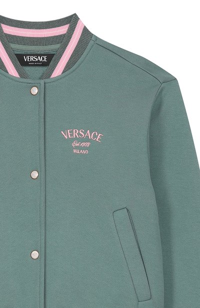 Хлопковый бомбер VERSACE, арт. 1018407/1A13091/8A-14A, фото 3