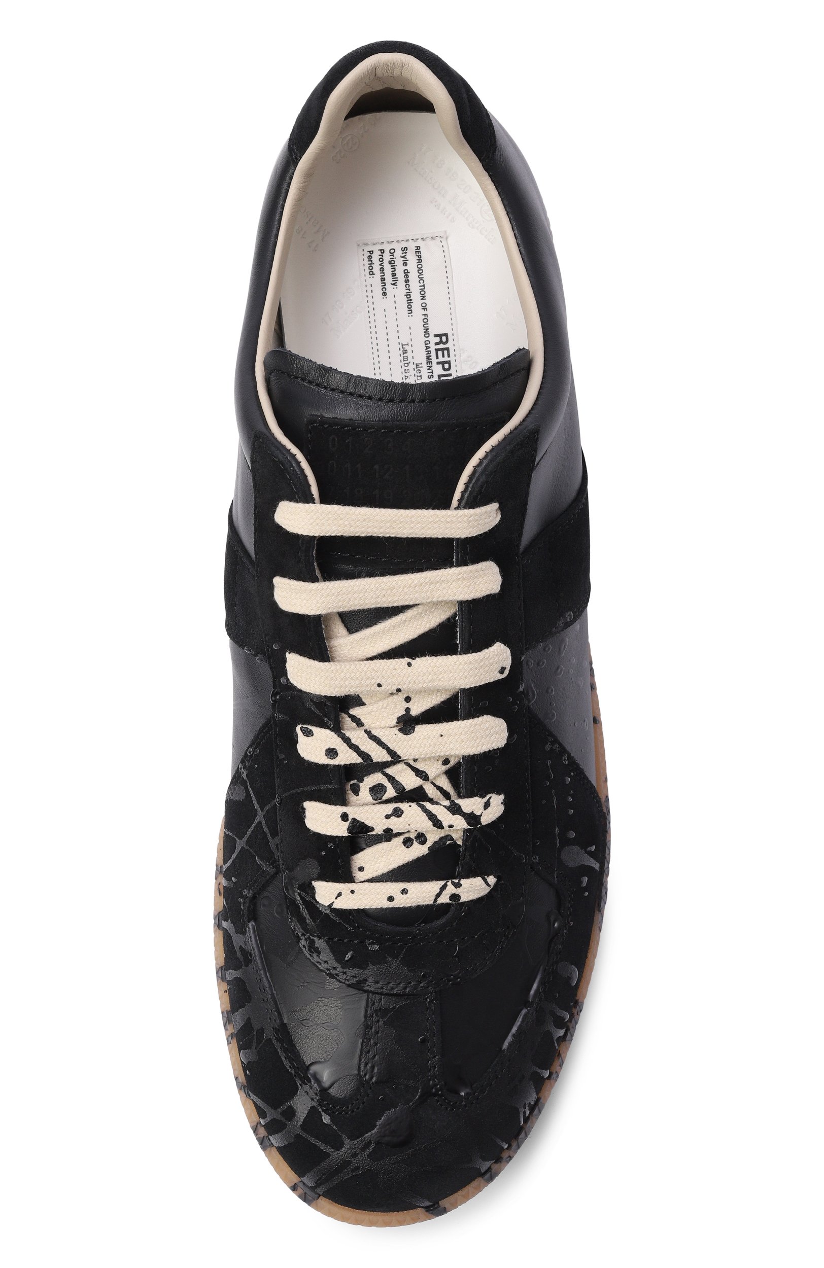 Кожаные кеды replica MAISON MARGIELA черного цвета по цене 117500 руб., арт. S57WS0517/P7799, фото 5 Кожаные кеды replica MAISON MARGIELA, арт. S57WS0517/P7799, фото 5
