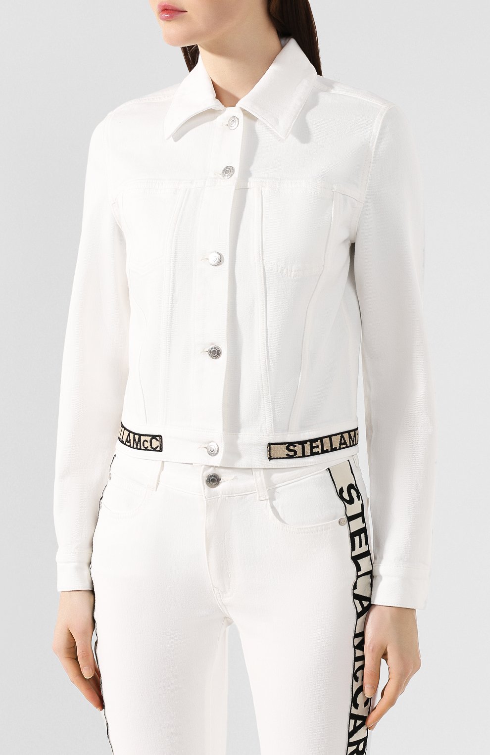 Джинсовая куртка STELLA MCCARTNEY белого цвета по цене 62950 руб., арт. 600260/SNH60, фото 3 Джинсовая куртка STELLA MCCARTNEY, арт. 600260/SNH60, фото 3