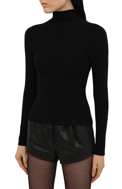 Шерстяная водолазка SAINT LAURENT черного цвета по цене 99350 руб., арт. 657202/YAZA2, фото 3 Шерстяная водолазка SAINT LAURENT, арт. 657202/YAZA2, фото 3