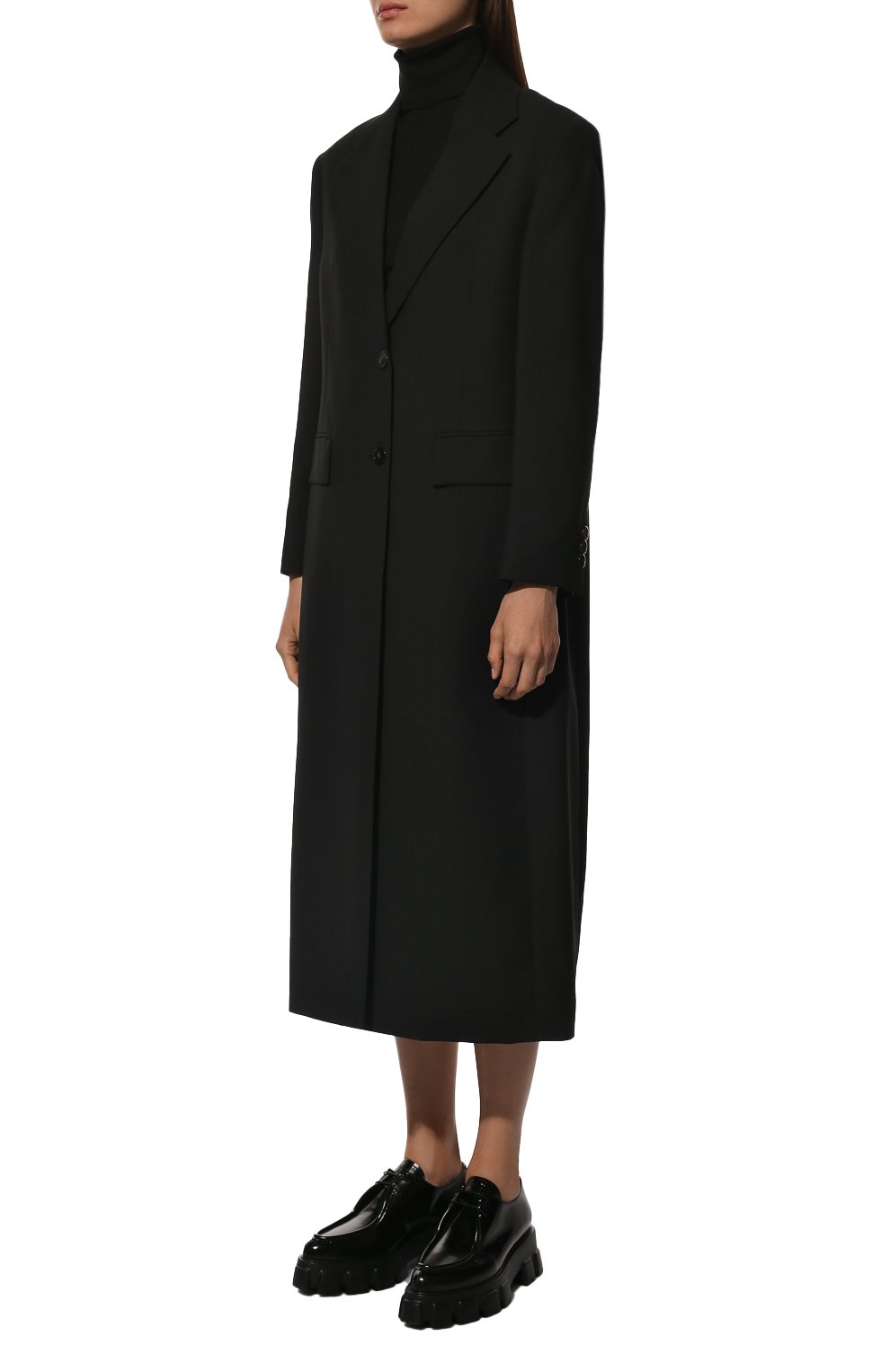 Шерстяное пальто PRADA, арт. P614PY-10V2-F0002-221, фото 3