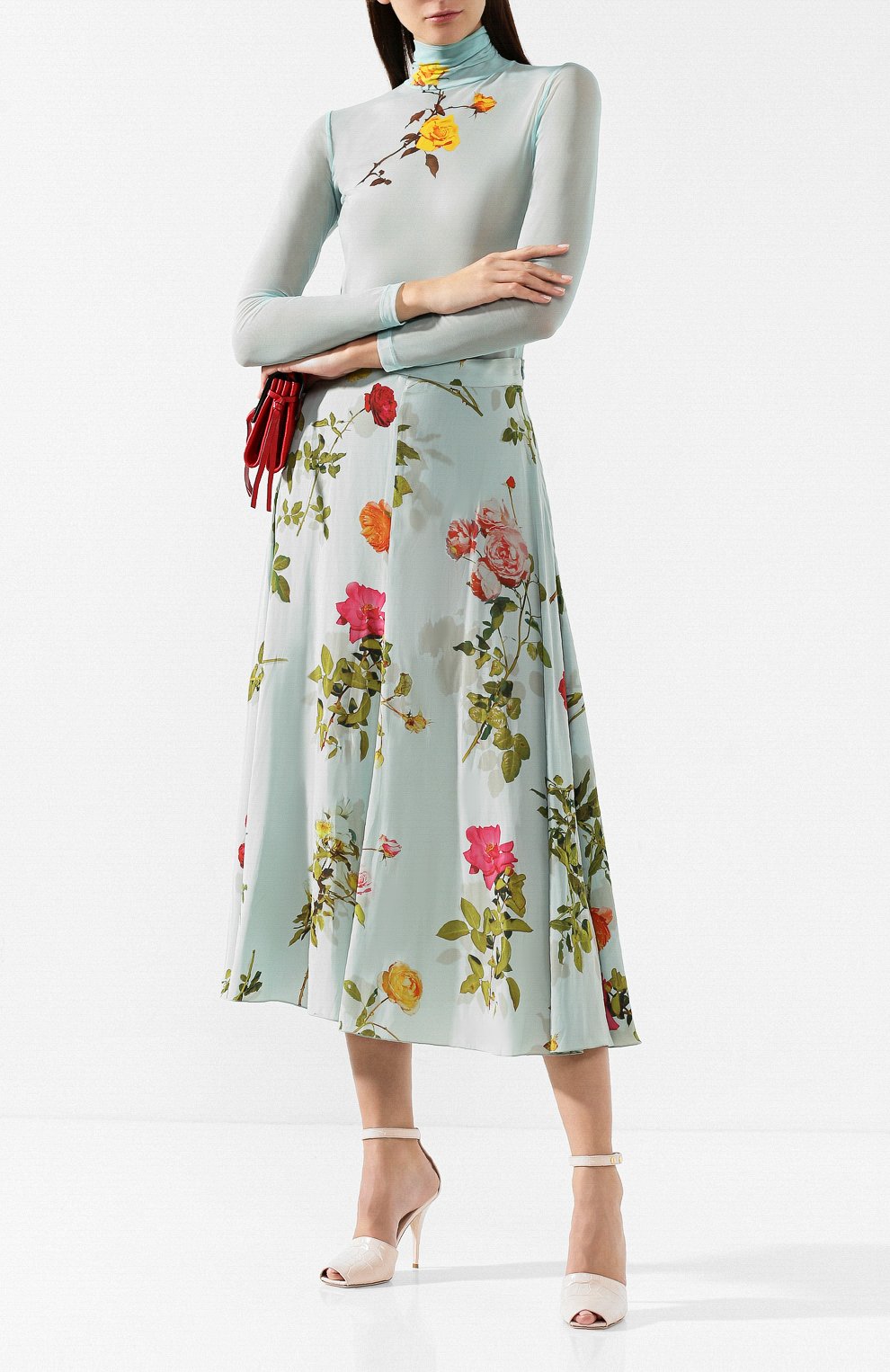 Юбка с принтом DRIES VAN NOTEN, арт. 192-10871-8418, фото 2