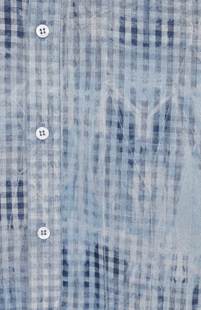 Хлопковая рубашка MSGM KIDS голубого цвета по цене 16200 руб., арт. S6MSJBSI145, фото 3 Хлопковая рубашка MSGM KIDS, арт. S6MSJBSI145, фото 3