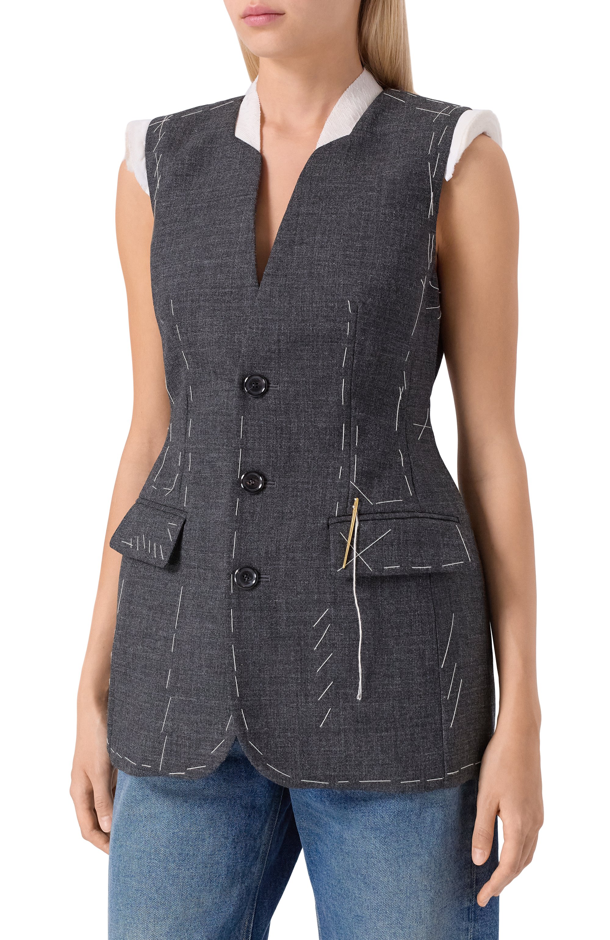 Шерстяной жилет MOSCHINO, арт. A1001/5417, фото 3