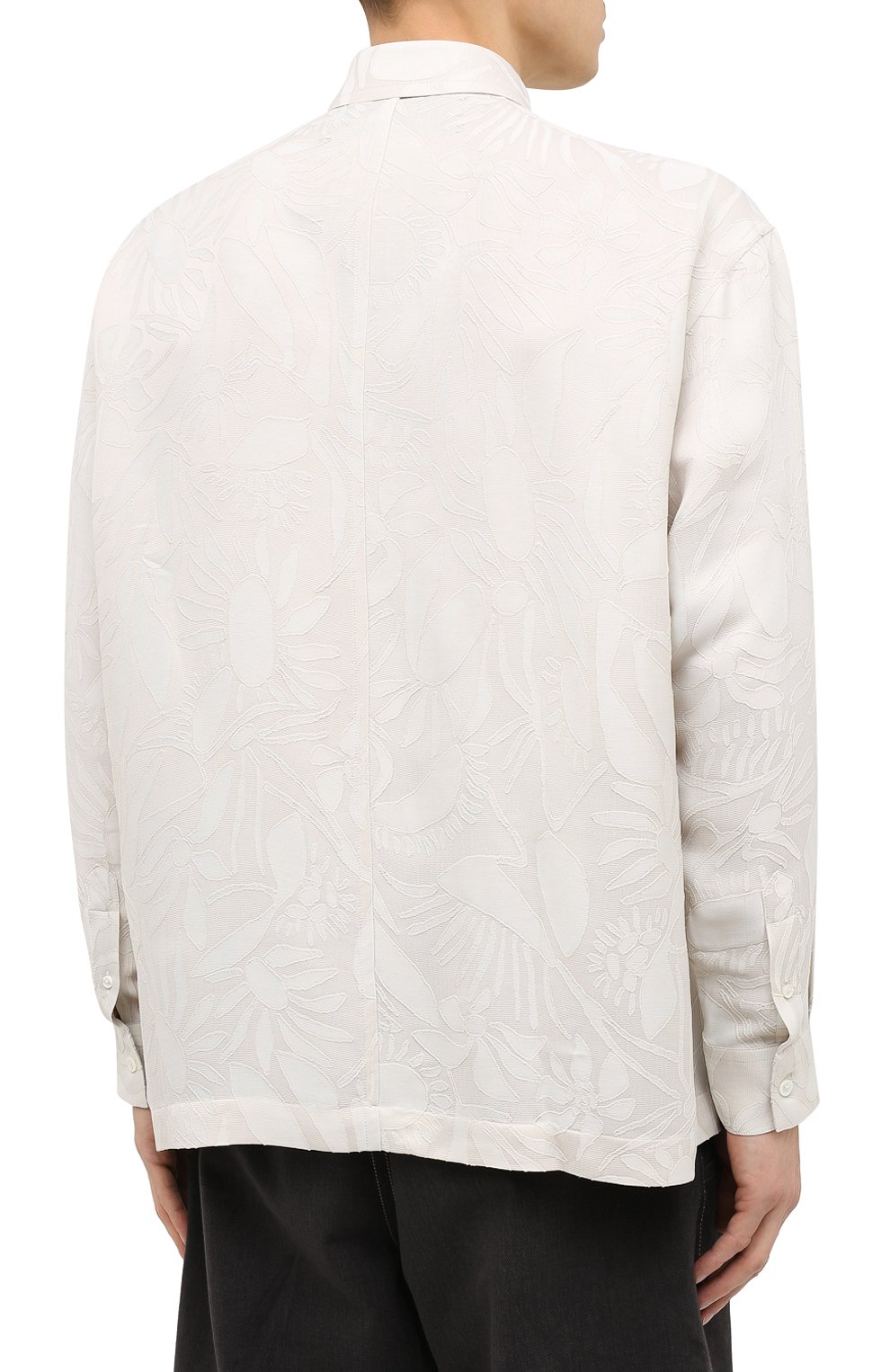 Рубашка из вискозы и шелка JACQUEMUS, арт. 206SH02/129144, фото 4