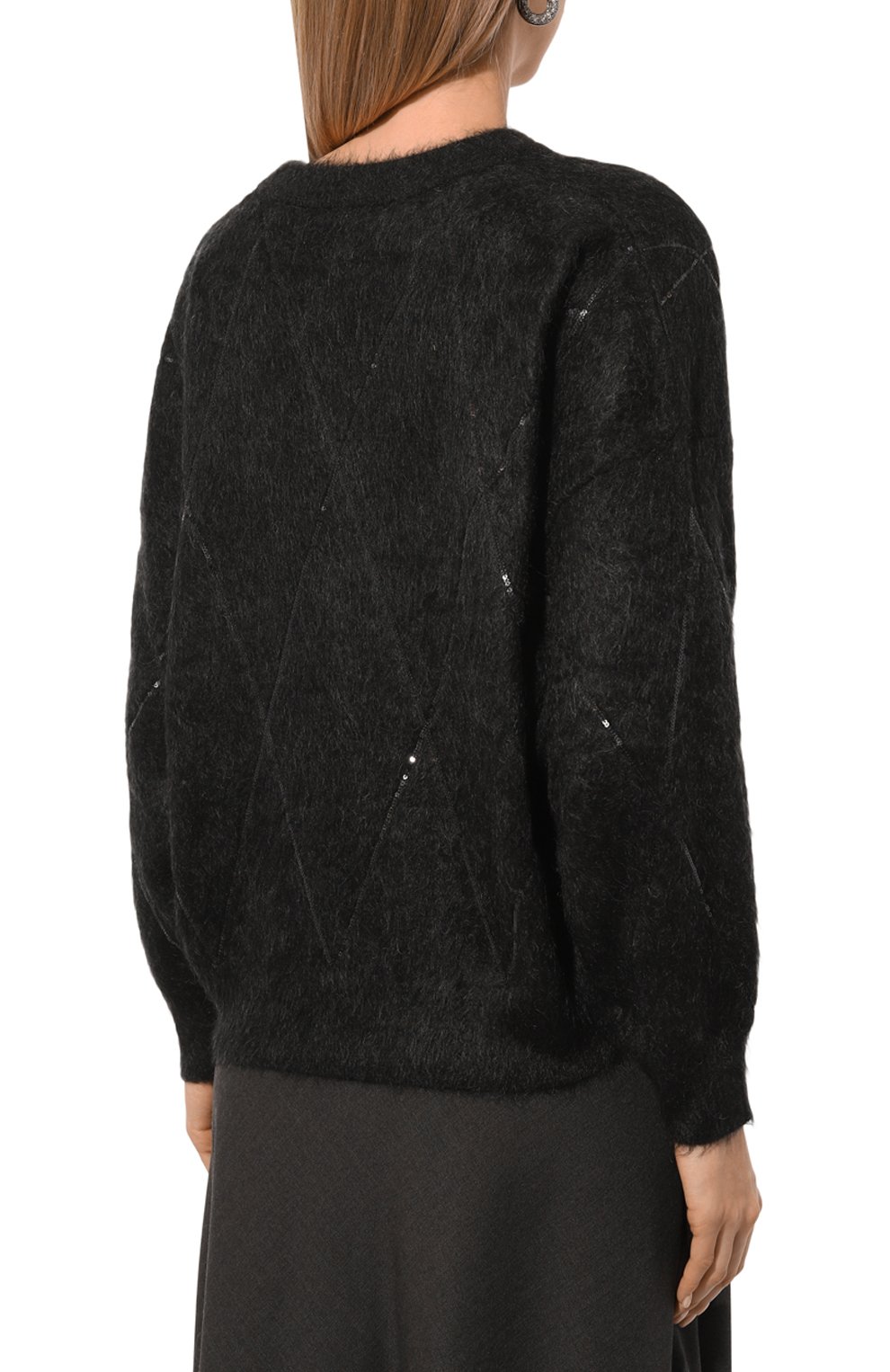 Пуловер из шерсти и кашемира BRUNELLO CUCINELLI, арт. MBP110802, фото 4