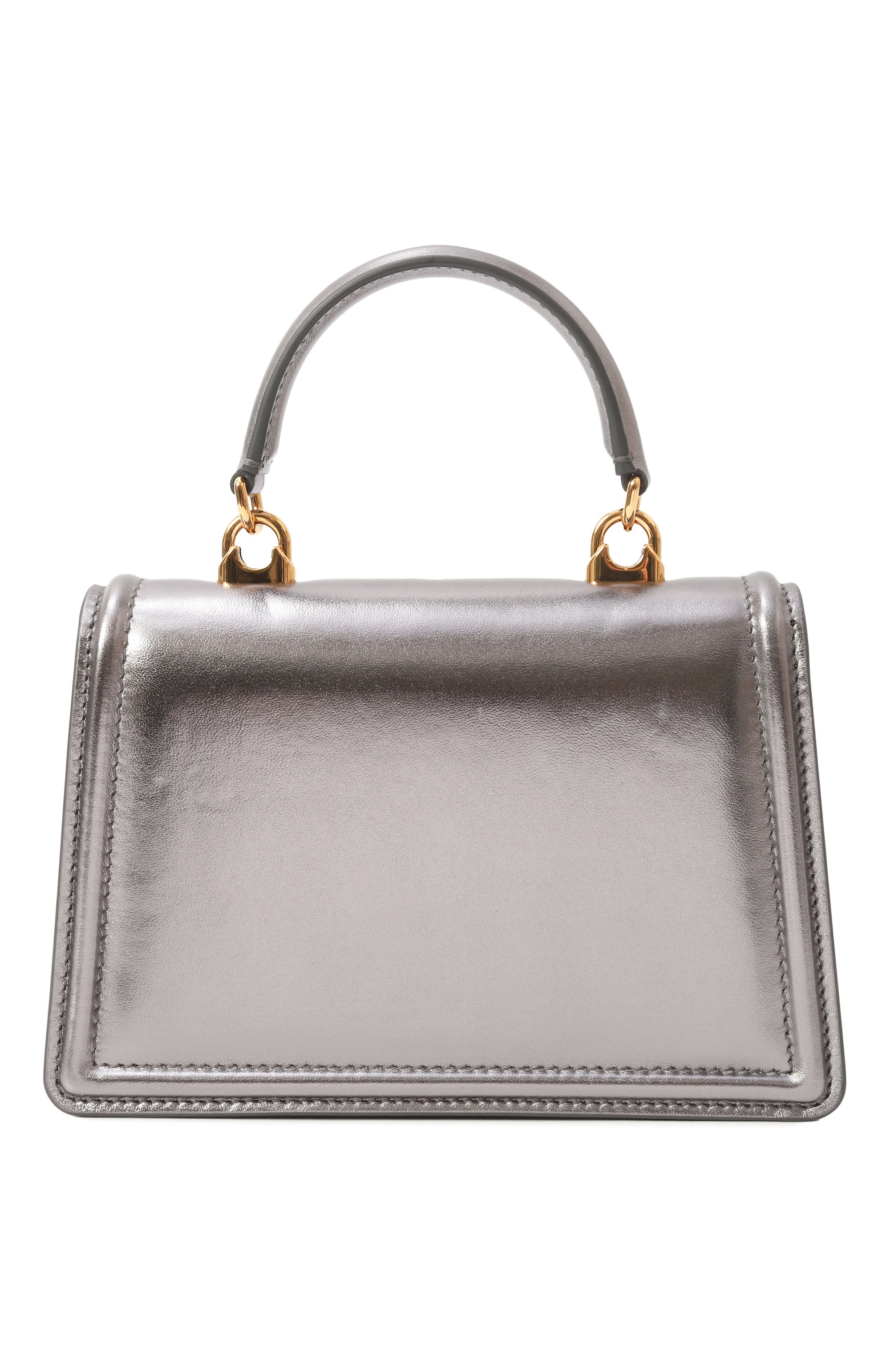 Сумка devotion small DOLCE & GABBANA серебряного цвета по цене 232000 руб., арт. BB6711/A1016, фото 6 Сумка devotion small DOLCE & GABBANA, арт. BB6711/A1016, фото 6