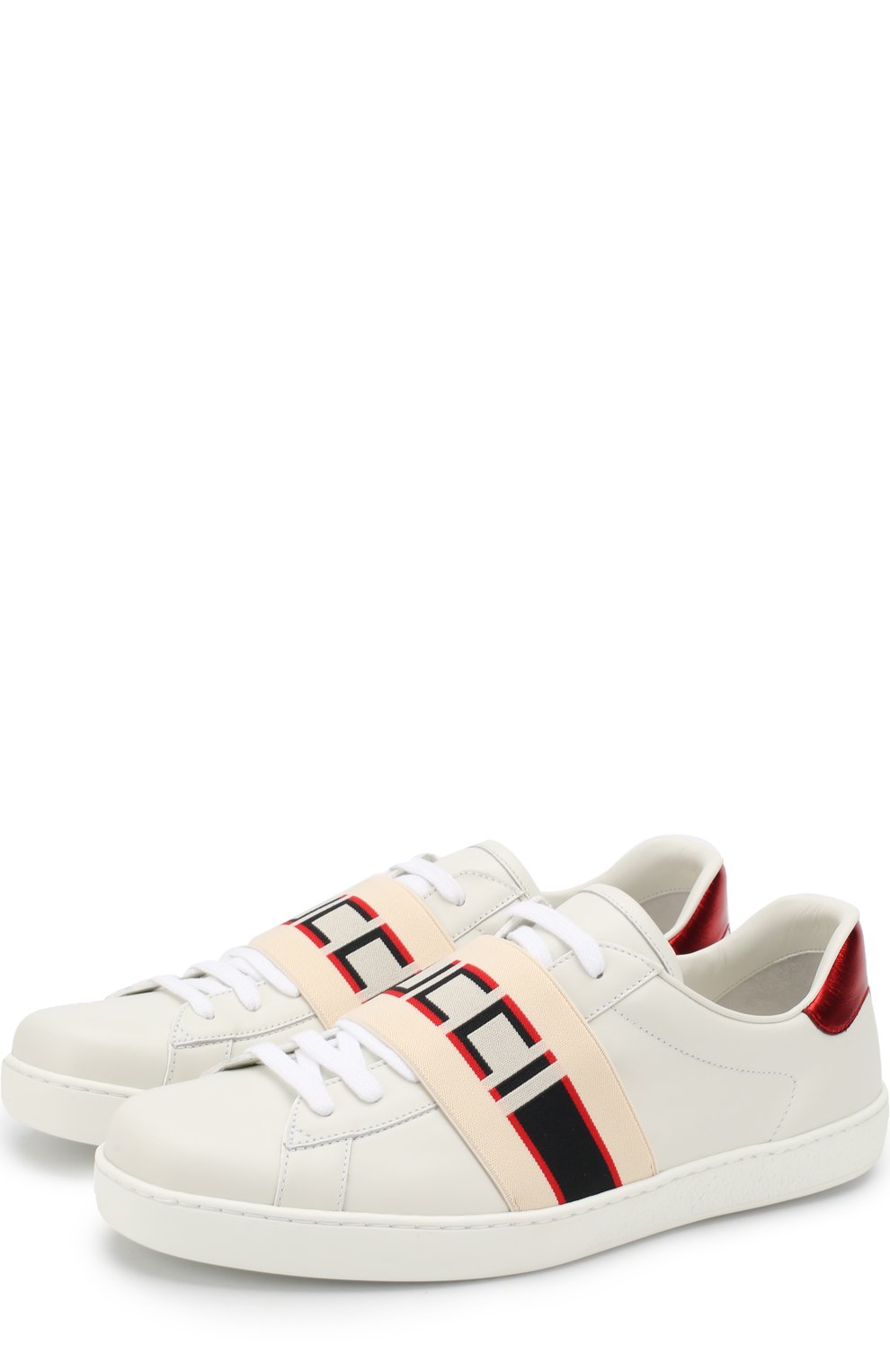 Кожаные кеды с логотипом бренда GUCCI, арт. 523469/0FIV0, фото 1