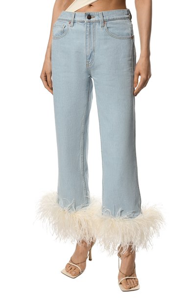 Джинсы с отделкой перьями MAGDA BUTRYM, арт. 1475220000, фото 3