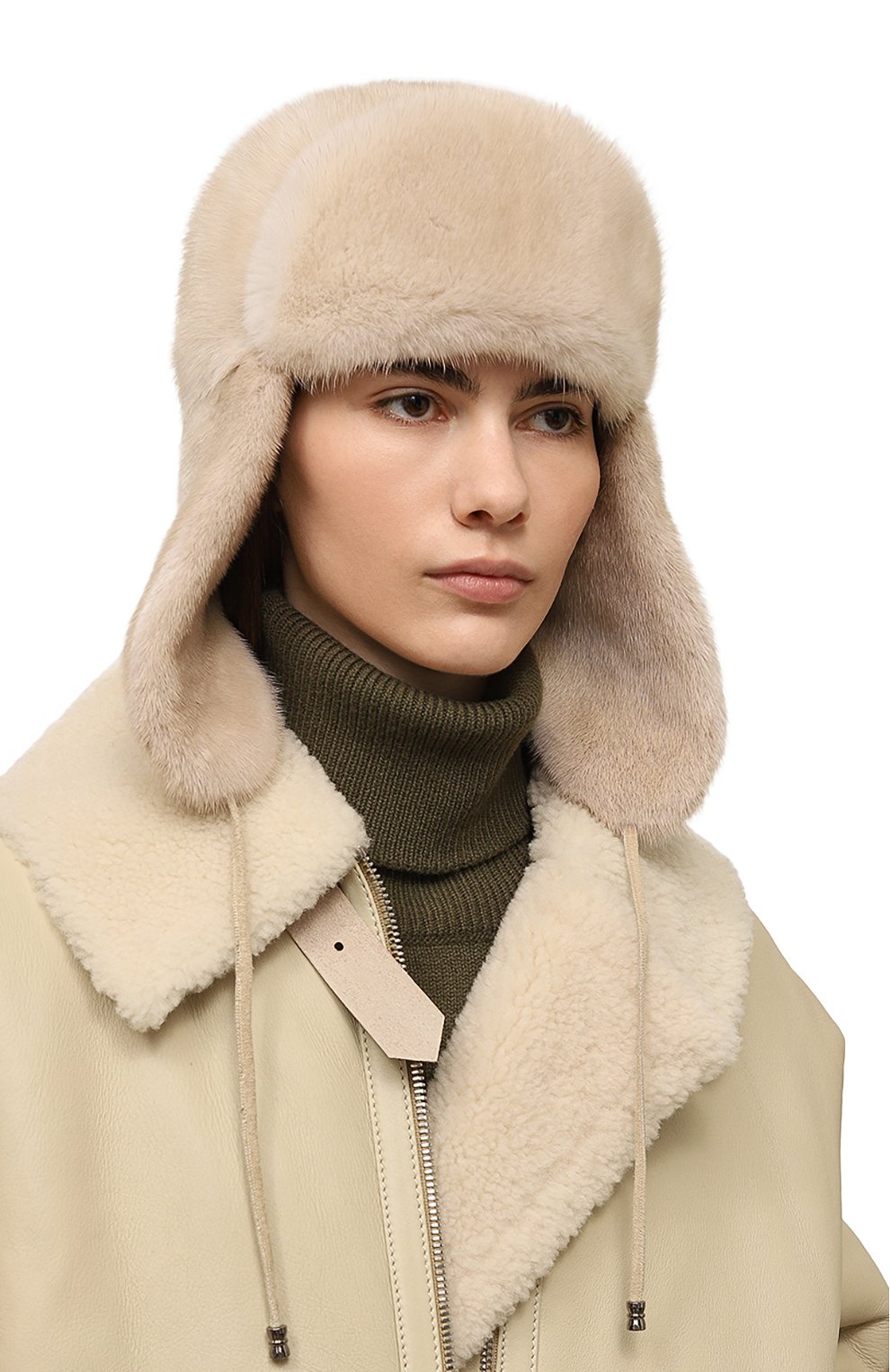 Меховая шапка-ушанка из норки VICTORIA KUSENKOVA, арт. 099600012094, фото 2