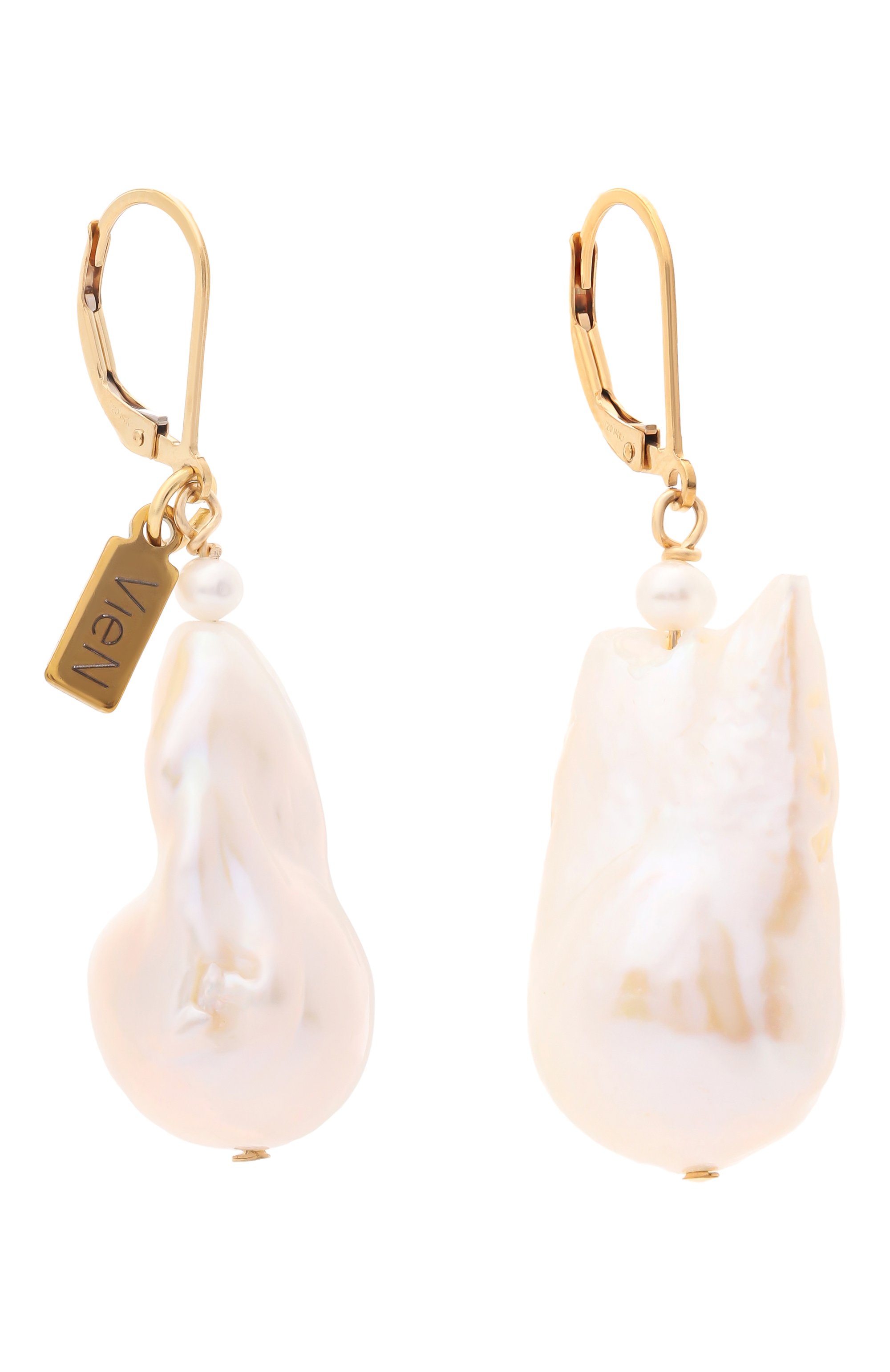 Серьги VIEN белого цвета по цене 39900 руб., арт. 2526-313, фото 3 Серьги VIEN, арт. 2526-313, фото 3