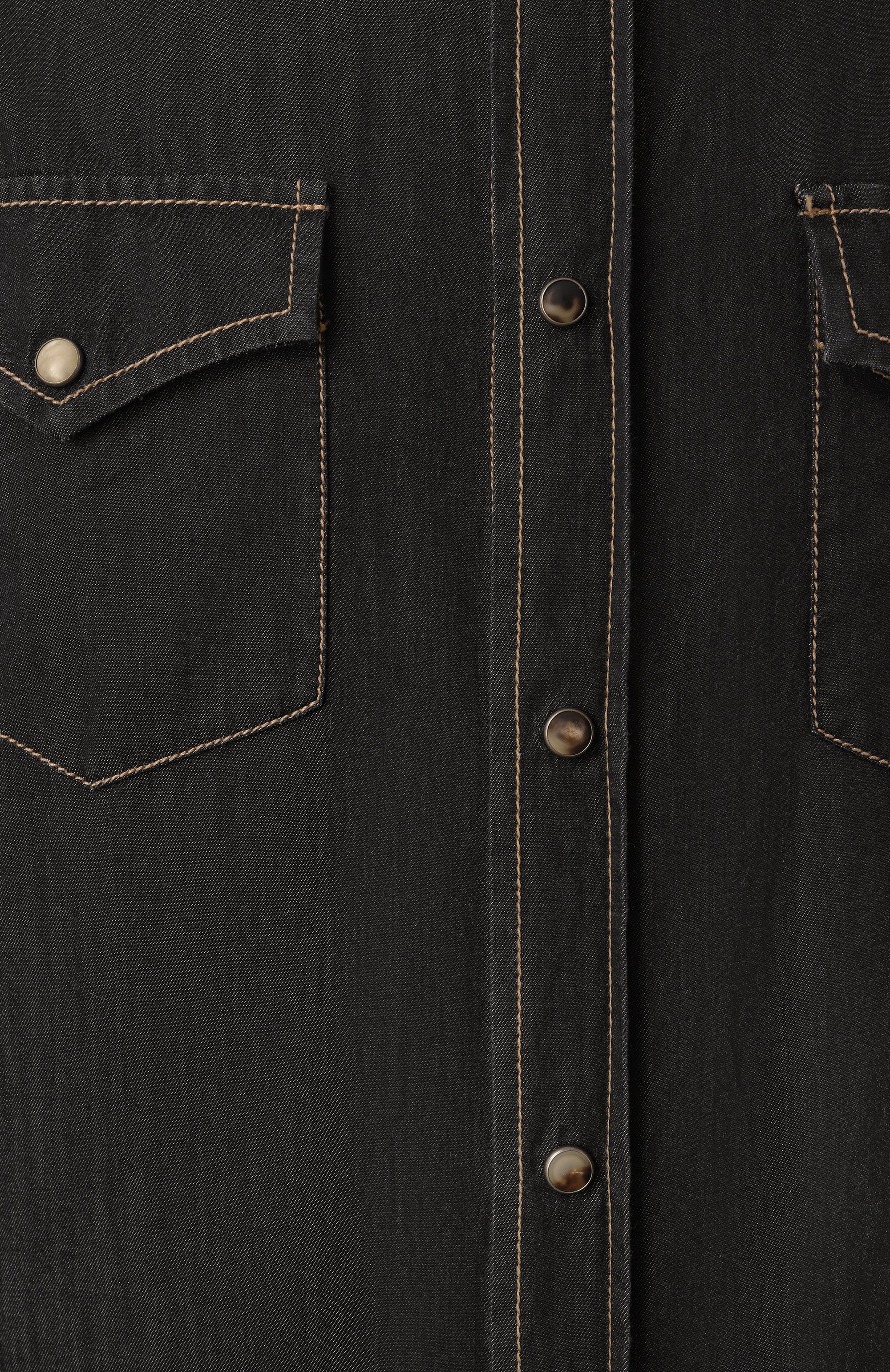 Джинсовая рубашка BRUNELLO CUCINELLI темно-серого цвета по цене 94000 руб., арт. MR683B2036, фото 5 Джинсовая рубашка BRUNELLO CUCINELLI, арт. MR683B2036, фото 5