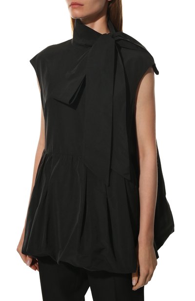 Топ VALENTINO черного цвета по цене 168500 руб., арт. RB0AE3P54H2, фото 3 Топ VALENTINO, арт. RB0AE3P54H2, фото 3