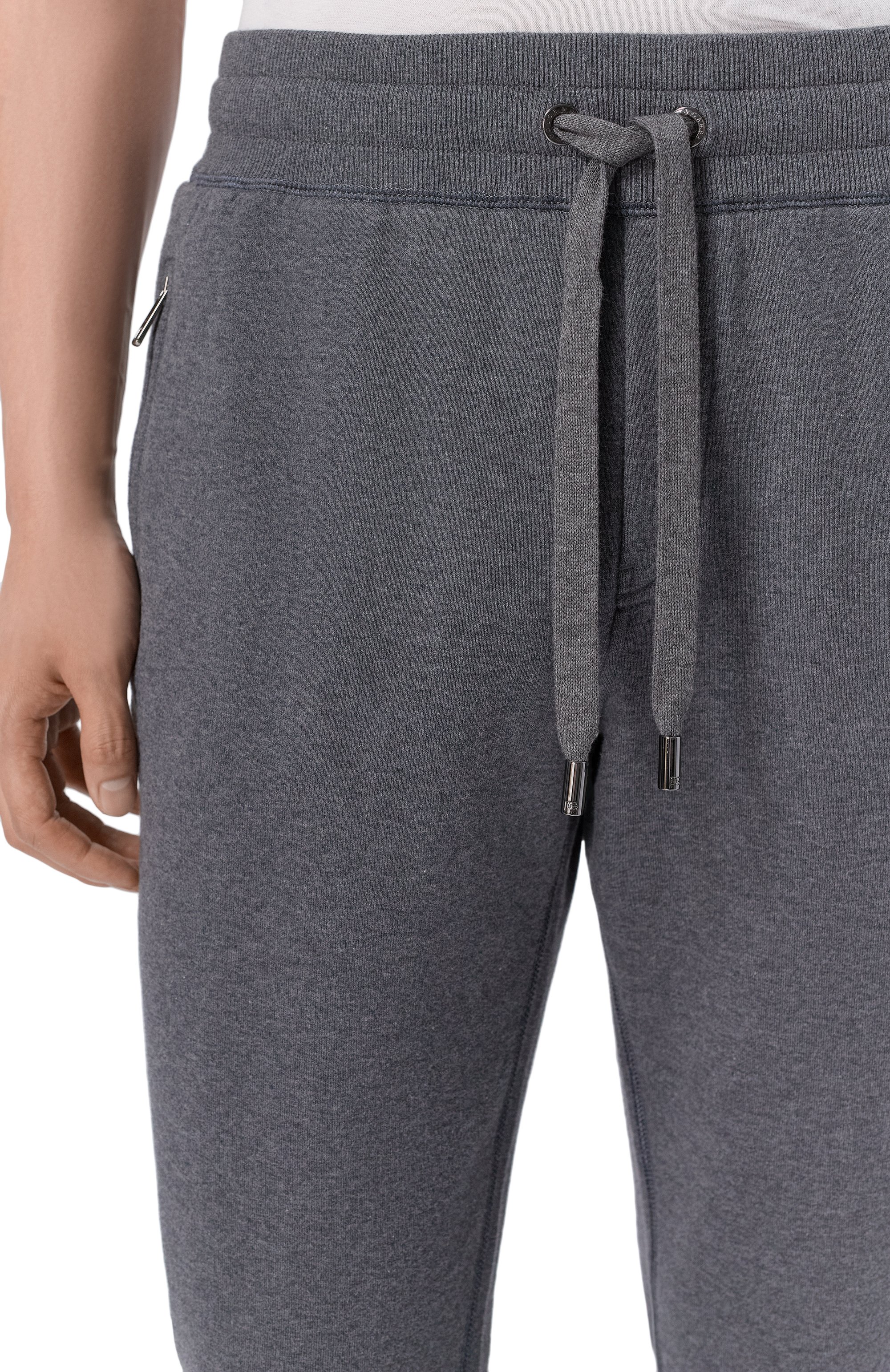 Хлопковые джоггеры DOLCE & GABBANA серого цвета по цене 78450 руб., арт. GVXQHT/G7P1C, фото 5 Хлопковые джоггеры DOLCE & GABBANA, арт. GVXQHT/G7P1C, фото 5