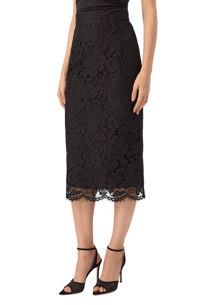 Юбка из вискозы и хлопка DOLCE & GABBANA, арт. F4B7IT/HLM7L, фото 3