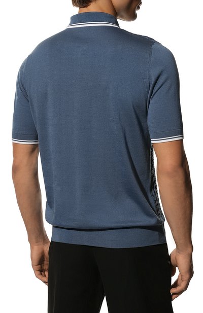 Поло из хлопка и шелка ZILLI, арт. MBX-PZ002-DIAM1/MC01, фото 4