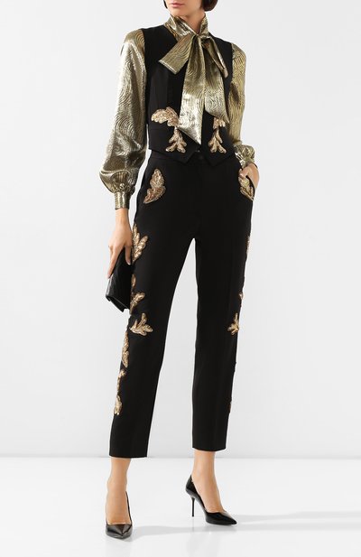 Жилет из смеси шерсти и шелка DOLCE & GABBANA, арт. F79H5Z/FUBAJ, фото 2