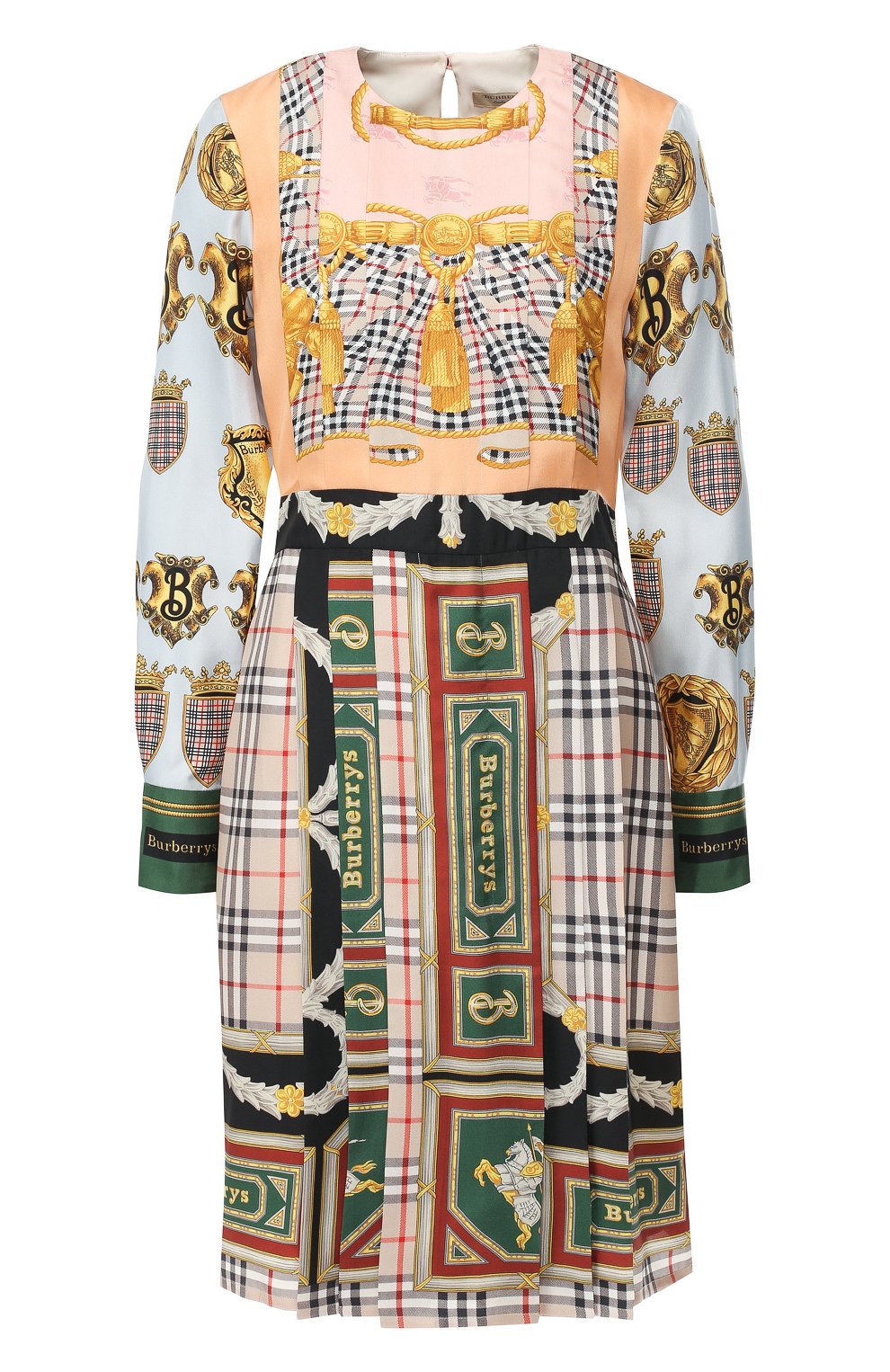 Шелковое платье-миди BURBERRY, арт. 8003774, фото 1