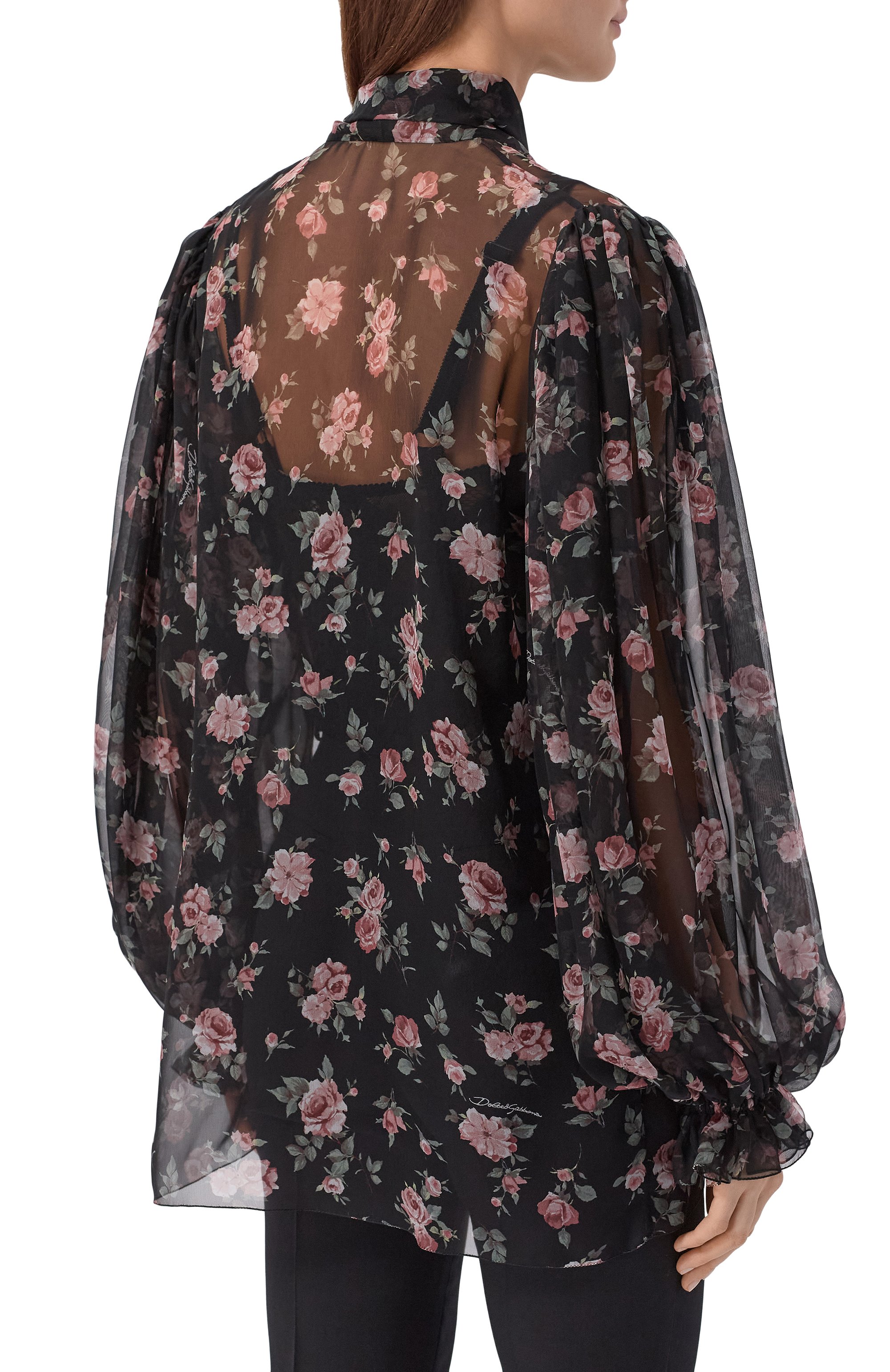 Шелковая блузка DOLCE & GABBANA, арт. F7BL0T/IS10R, фото 4