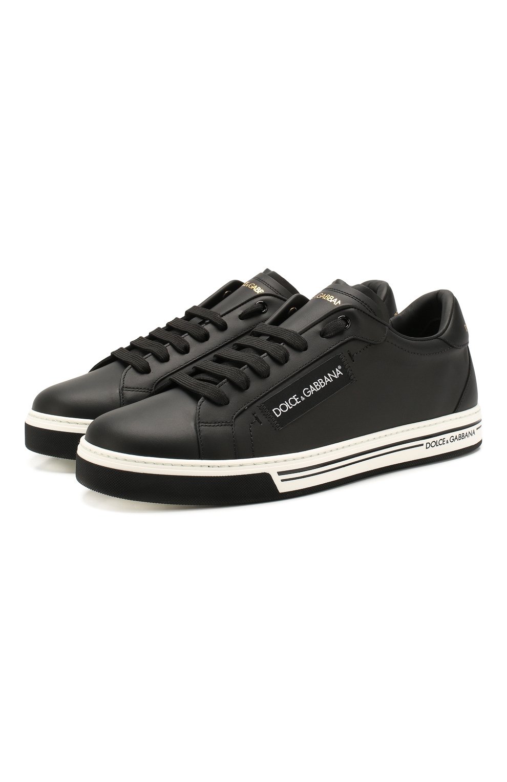 Кожаные кеды roma  DOLCE & GABBANA, арт. CS1572/AV165, фото 1