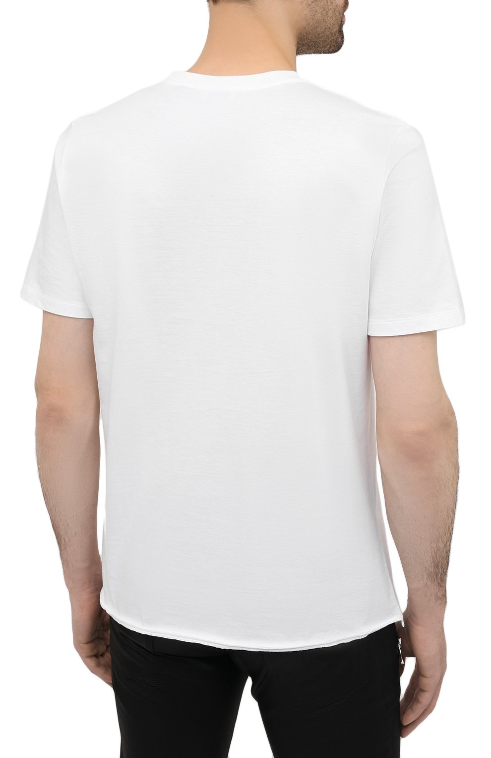 Хлопковая футболка  SAINT LAURENT, арт. 632713/YBWG2, фото 4