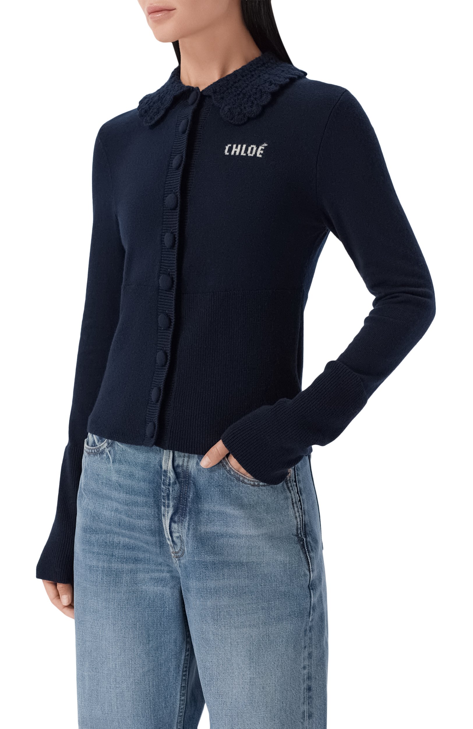 Шерстяной кардиган CHLOÉ, арт. CH26AMC16711, фото 3