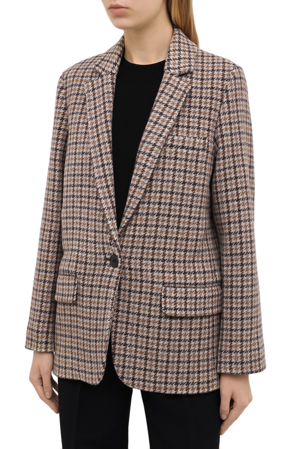 Шерстяной жакет ISABEL MARANT ETOILE бежевого цвета по цене 49350 руб., арт. VE0439-20A025E/CHARLY, фото 3 Шерстяной жакет ISABEL MARANT ETOILE, арт. VE0439-20A025E/CHARLY, фото 3