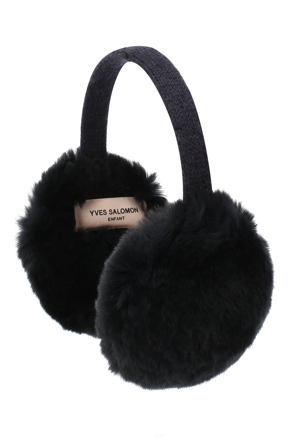 Шерстяные наушники с меховой отделкой YVES SALOMON ENFANT, арт. 20WEA310XXREXW, фото 2