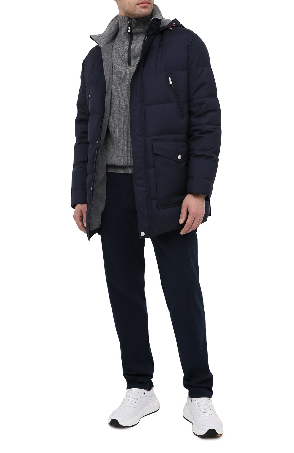 Пуховик BRUNELLO CUCINELLI темно-синего цвета по цене 527000 руб., арт. MN4951763, фото 2 Пуховик BRUNELLO CUCINELLI, арт. MN4951763, фото 2