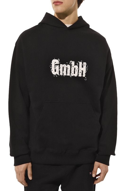 Хлопковое худи GmbH Чёрный, фото 3