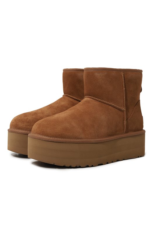 фото Замшевые полусапоги classic mini platform ugg