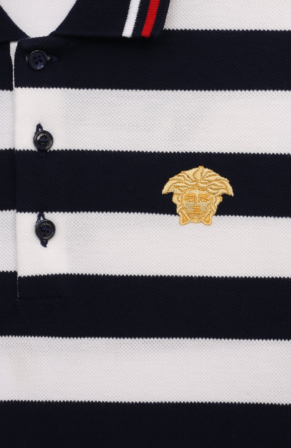 Хлопковое поло VERSACE, арт. 1000126/1A09735/8A-14A, фото 3