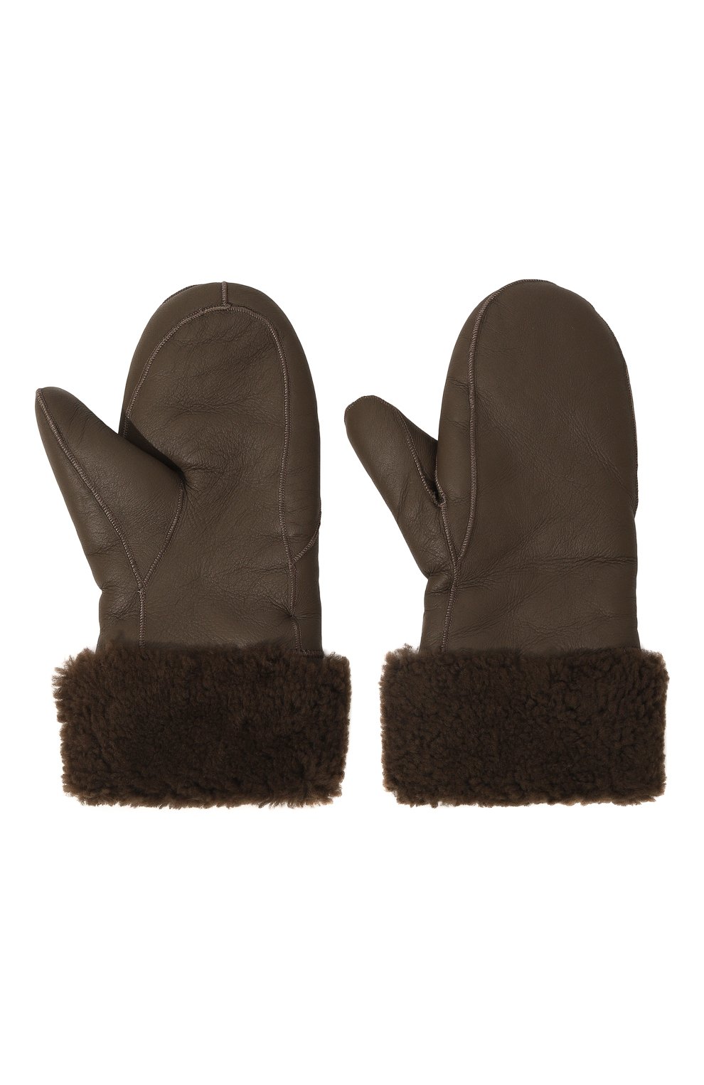 Варежки из овчины YVES SALOMON, арт. 23WAA159XXMECL, фото 3