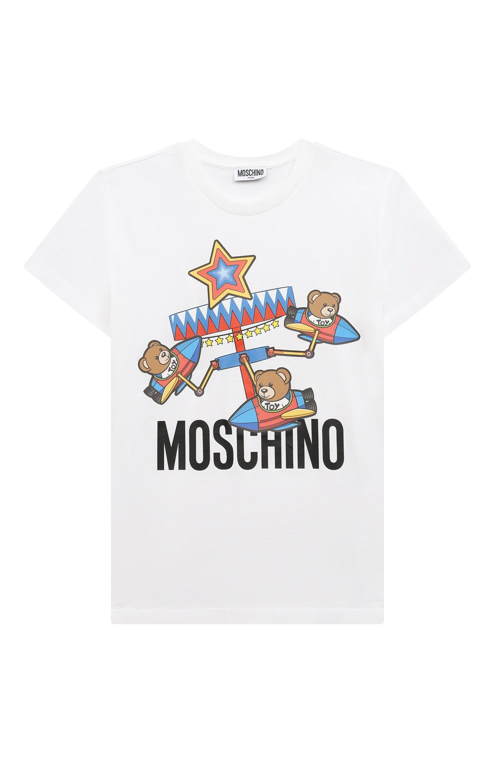 Хлопковая футболка MOSCHINO, арт. HQM03U/LAA23/10-14, фото 1