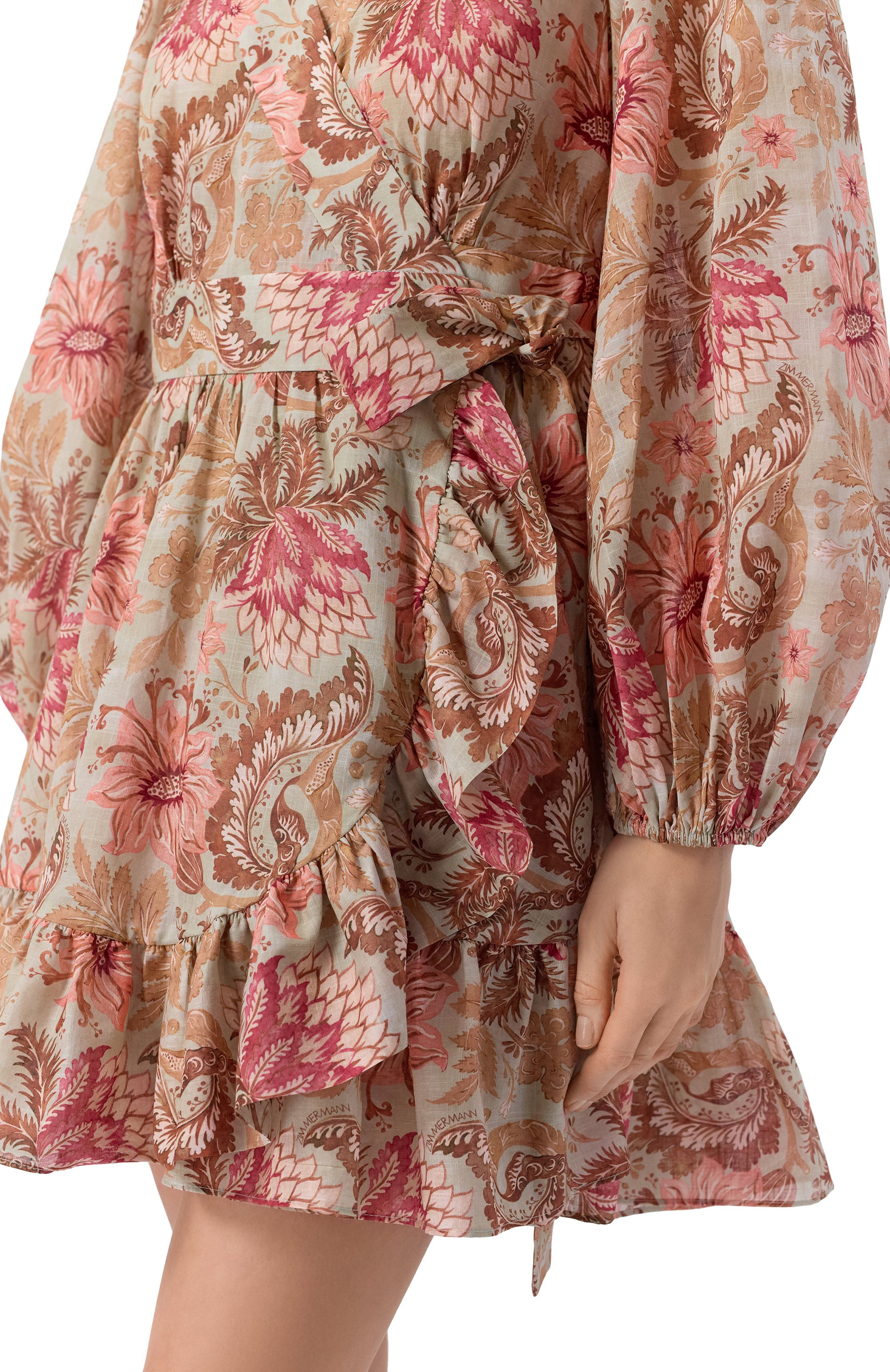 Хлопковое платье ZIMMERMANN разноцветного цвета по цене 184000 руб., арт. 2449DRS263, фото 4 Хлопковое платье ZIMMERMANN, арт. 2449DRS263, фото 4