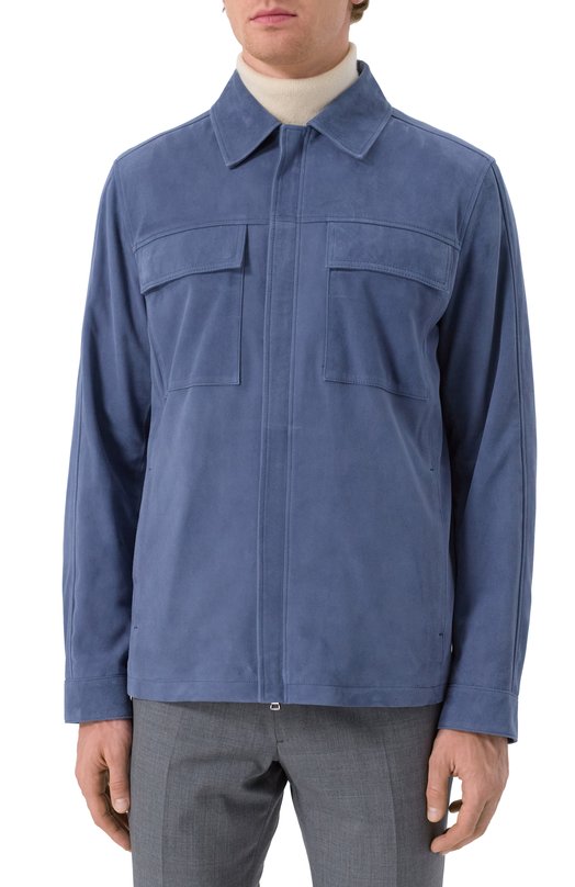 Замшевая куртка-рубашка Paul&Shark 25412707 Синий  25412707 Фото 3