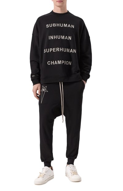 Хлопковый свитшот rick owens x champion RICK OWENS, арт. CM01E1669/CHFE, фото 2