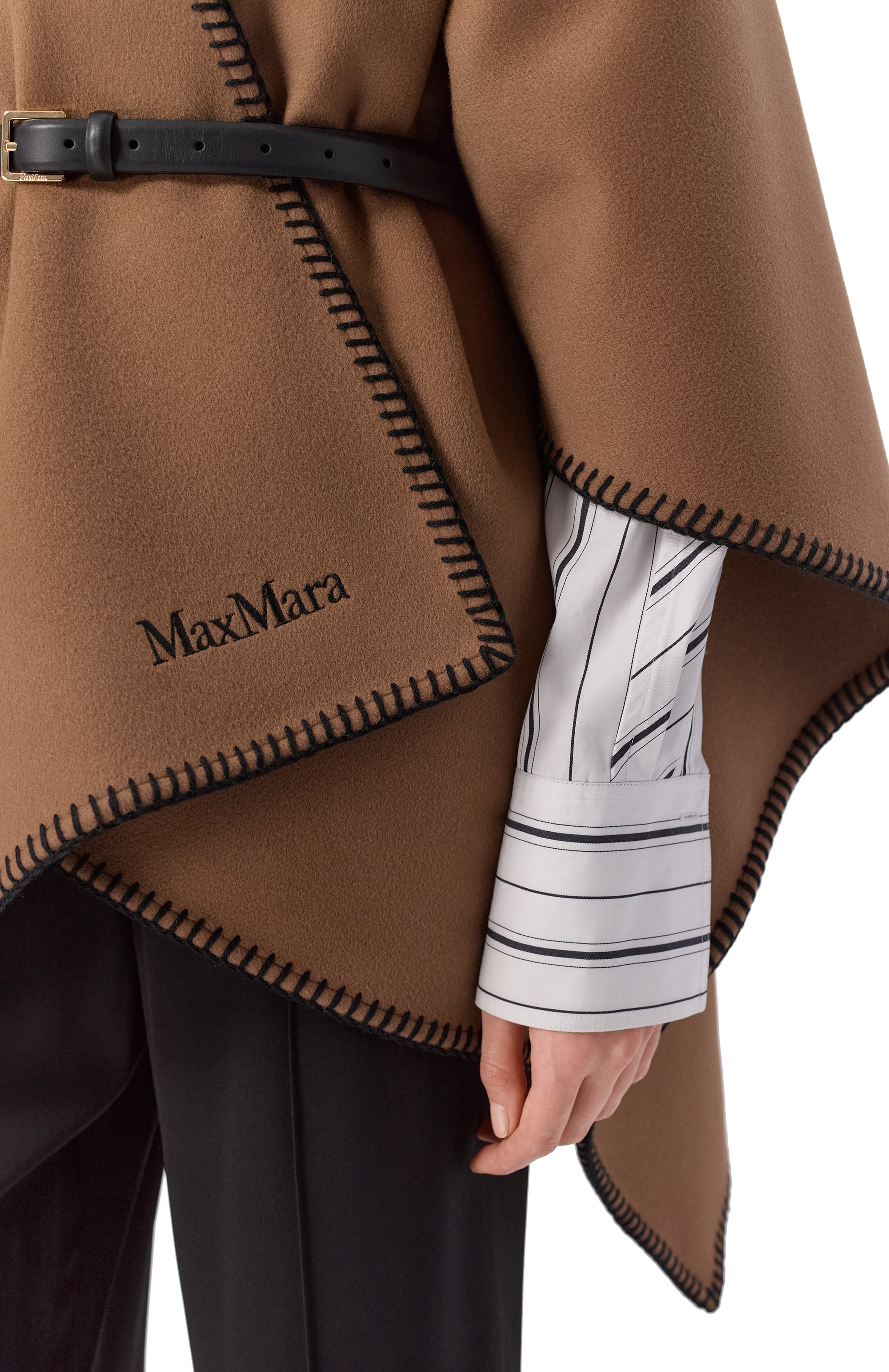 Шерстяная накидка MAX MARA, арт. MXAC0L0MBA, фото 5