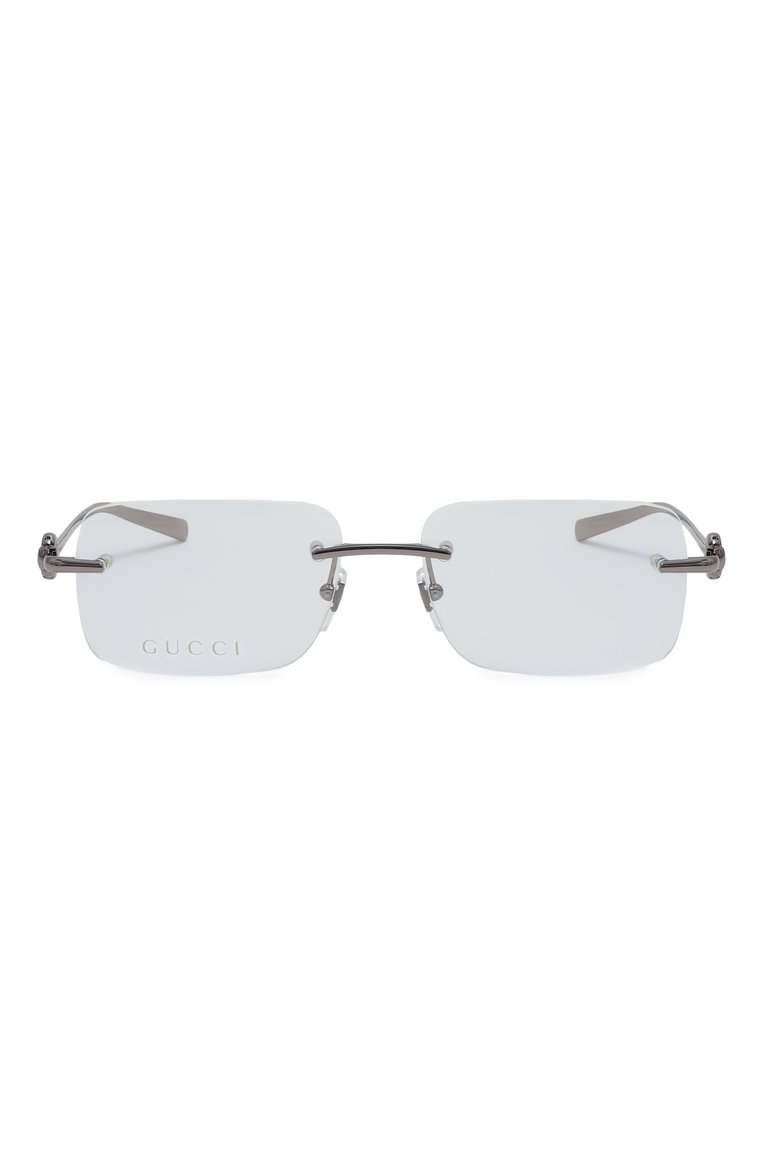 Женские оправа GUCCI серебряного цвета, арт. GG1703 001 | Фото 4 (Материал: Металл; Нос: Не проставлено; Региональные ограничения белый список (Axapta Mercury): Не проставлено; Тип очков: Оправа; Кросс-КТ: Оправы-унисекс; Очки форма: Безоправные; Оптика Гендер: оптика-унисекс)