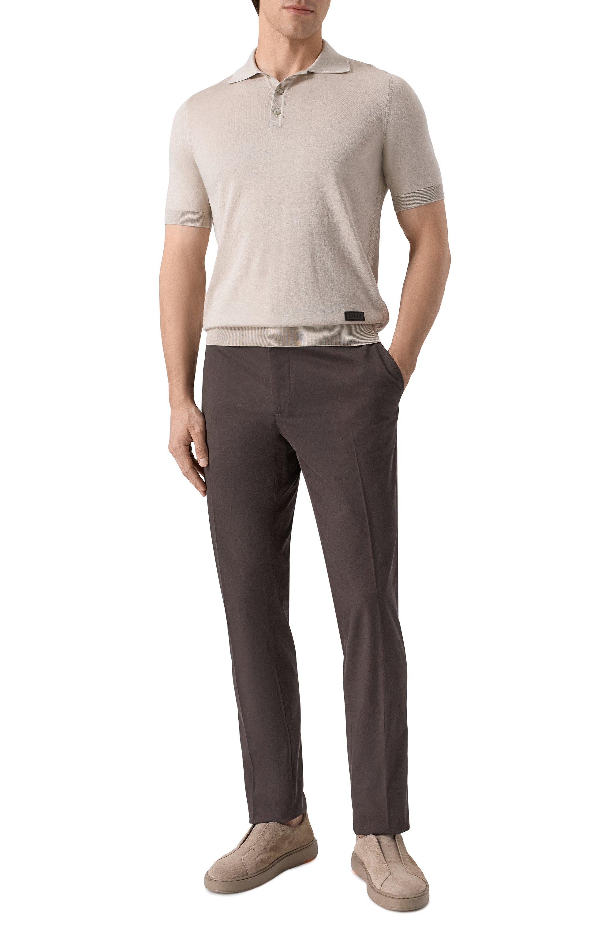 Поло из хлопка и шелка ZILLI, арт. KBP002M0142VRIS00, фото 2