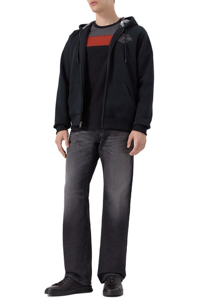 Хлопковая футболка HARLEY-DAVIDSON черного цвета по цене 23100 руб., арт. 99064-21VM, фото 2 Хлопковая футболка HARLEY-DAVIDSON, арт. 99064-21VM, фото 2